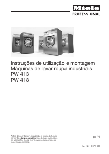 Manual Miele PW 418 EL ZER FT WEK Mopstar Máquina de lavar roupa