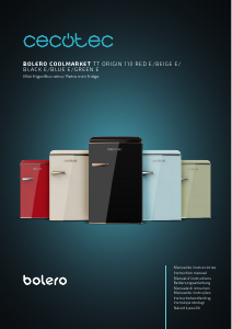 Bedienungsanleitung Cecotec Bolero CoolMarket TT Origin 110 Beige E Kühlschrank