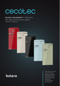 Manual Cecotec Bolero CoolMarket TT Origin 90 Beige Frigorífico
