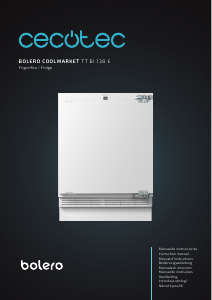 Manual de uso Cecotec Bolero CoolMarket TT BI 138 White E Refrigerador