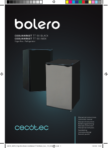 Manual de uso Cecotec Bolero CoolMarket TT 90 Inox Refrigerador