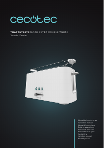 Handleiding Cecotec Toast&Taste 16000 Extra Double White Broodrooster