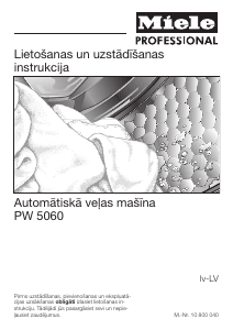 Rokasgrāmata Miele PW 5060 LP LW Veļas mašīna