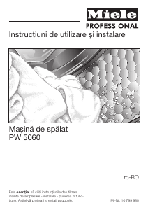 Manual Miele PW 5060 LP LW Mașină de spălat