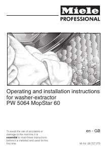 Handleiding Miele PW 5064 AV LW MopStar60 Wasmachine