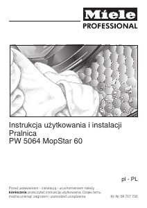 Instrukcja Miele PW 5064 AV LW MopStar60 Pralka