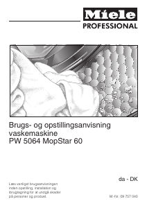 Brugsanvisning Miele PW 5064 AV LW MopStar60 Vaskemaskine