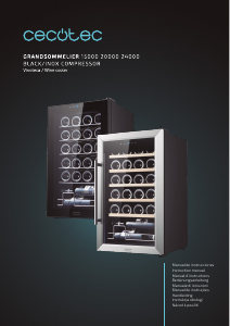 Manual Cecotec GrandSommelier 24000 Inox Compressor Cave de vinho