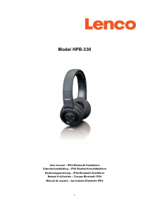 Manual de uso Lenco HPB-330BK Auriculares