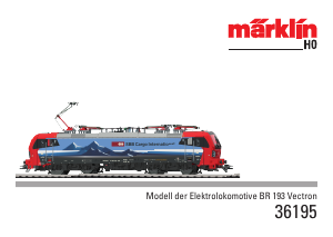 Mode d’emploi Märklin 36195 H0 BR 193 Vectron Train miniature