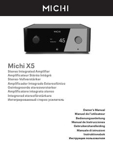 Handleiding Michi X5 Versterker
