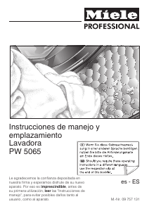 Manual de uso Miele PW 5065 Lavadora