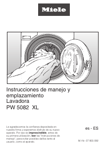 Manual de uso Miele PW 5082 XL Lavadora