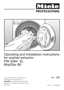 Handleiding Miele PW 5084 XL MopStar 80 Wasmachine