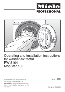 Handleiding Miele PW 5104 MopStar 100 Wasmachine