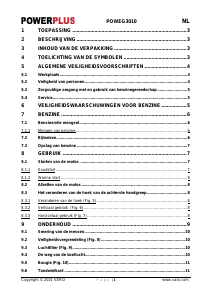 Handleiding Powerplus POWEG3010 Heggenschaar
