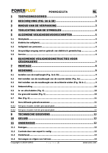 Handleiding Powerplus POWXG6211TA Grasmaaier