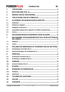 Handleiding Powerplus POWEBG7520 Bladblazer