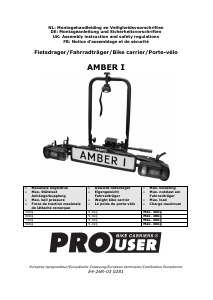 Manual Pro User Amber I Bicycle Carrier