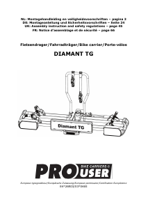 Handleiding Pro User Diamant TG Fietsendrager