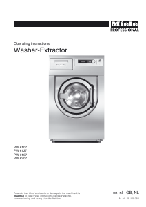 Manual Miele PW 6107 Washing Machine