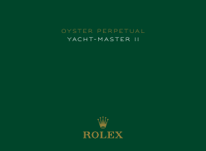 Handleiding Rolex Oyster Perpetual Yacht-Master II Horloge