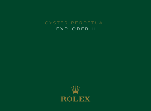 Handleiding Rolex Oyster Perpetual Explorer II Horloge