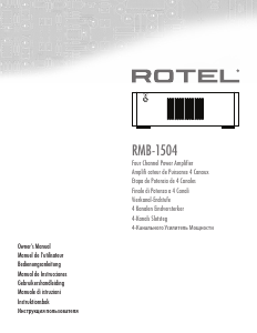 Manuale Rotel RMB-1504 Amplificatore
