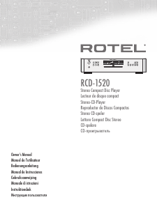 Manual de uso Rotel RCD-1520 Reproductor de CD
