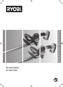 Instrukcja Ryobi RY18HTX60A Nożyce do żywopłotu