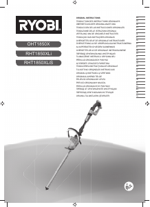 Instrukcja Ryobi OHT1850X Nożyce do żywopłotu