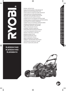 Rokasgrāmata Ryobi RLM36X41H40 Zāles pļāvējs