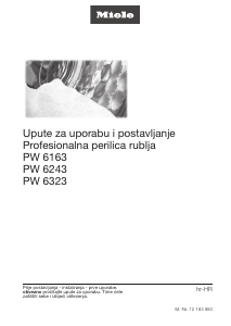 Priručnik Miele PW 6323 EL Stroj za pranje rublja