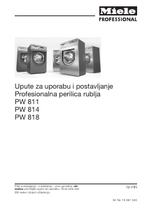 Priručnik Miele PW 811 Ddir ZER WEK Stroj za pranje rublja
