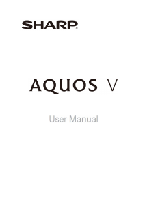 Manual Sharp AQUOS V Mobile Phone