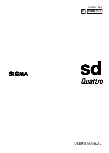Handleiding Sigma SD Quattro Digitale camera