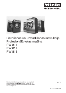 Rokasgrāmata Miele PW 814 Veļas mašīna
