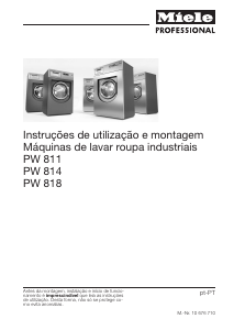 Manual Miele PW 814 Máquina de lavar roupa