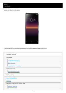 Manual Sony Xperia L4 Mobile Phone