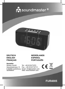 Bedienungsanleitung SoundMaster FUR4005 Uhrenradio