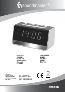 Manuale SoundMaster UR8100SI Radiosveglia