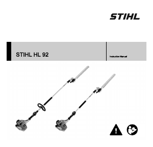Manual Stihl HL 92 Hedgecutter