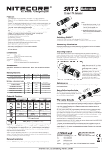 Handleiding Nitecore SRT3 Defender Zaklamp