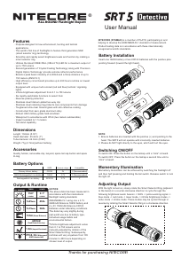 Handleiding Nitecore SRT5 Detective Zaklamp