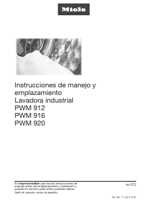 Manual de uso Miele PWM 920 Lavadora