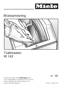 Bruksanvisning Miele W 143 Tvättmaskin