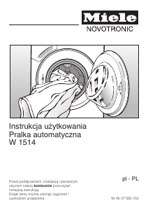 Instrukcja Miele W 1514 Pralka