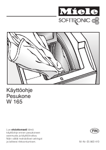 Käyttöohje Miele W 165 F Pesukone