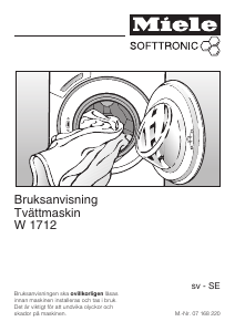 Bruksanvisning Miele W 1712 Tvättmaskin