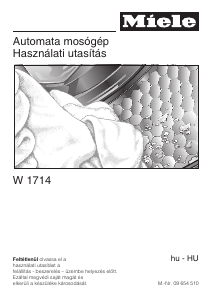 Használati útmutató Miele W 1714 Mosógép
